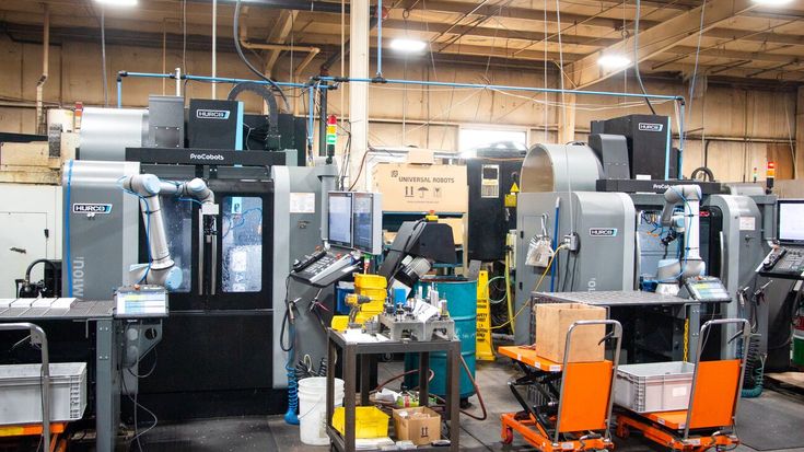 Raymath是一家位於美國俄亥俄州的鈑金製造商,並決定向UR諮詢如何解決機台操作的自動化需求。將ProCobots基於UR協作型機器人設計的ProFeeder加工單元,安裝於Raymath的兩台3軸和5軸Hurco CNC機台後,問題立刻迎刃而解。