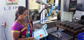 Empowering the workforce with collaborative robots at Shruti Engineers, India