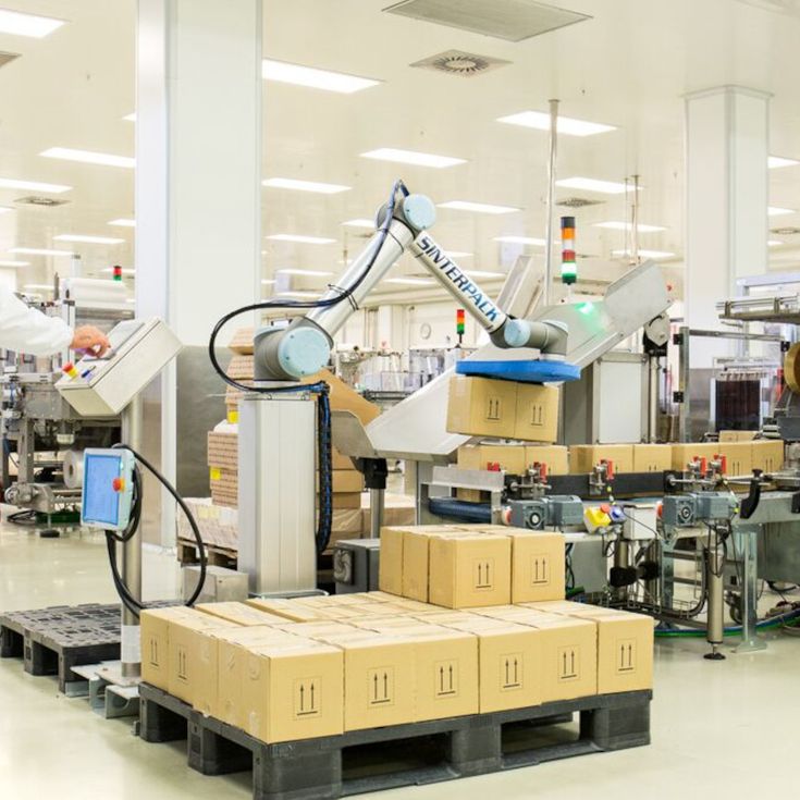 RNB Cosméticos&nbsp;已將六部UR10機械手臂導入包裝廠中，以執行生產線末端堆棧任務。此措施成功讓員工從不舒適、重複及不符合人體工學的任務中解放。這些任務涉及搬運7公斤重的包裹，以及各種有受傷和疲勞風險的工作。