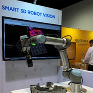 UR+ Partner LMI Technologies displaying their Smart 3D Robot Vision with Gocator application at ATX West 2019.