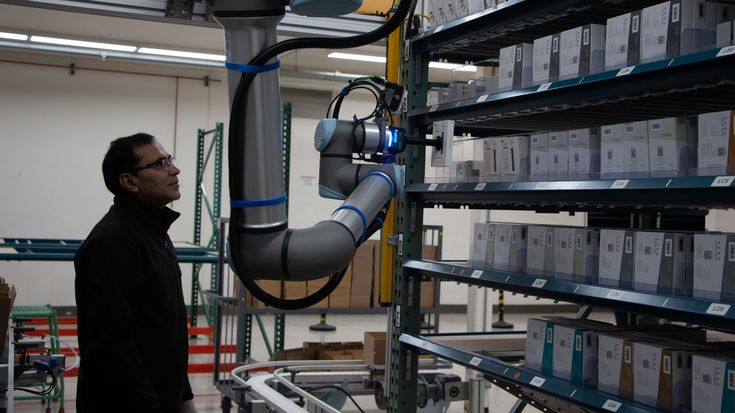 UR cobots with Datalogic vision automate SKU verification to improve accuracy and throughput. 