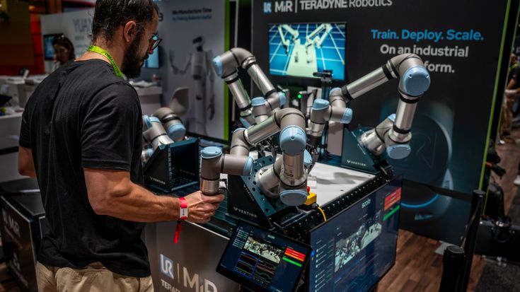 cambrian vision system ai pick and place universal robots