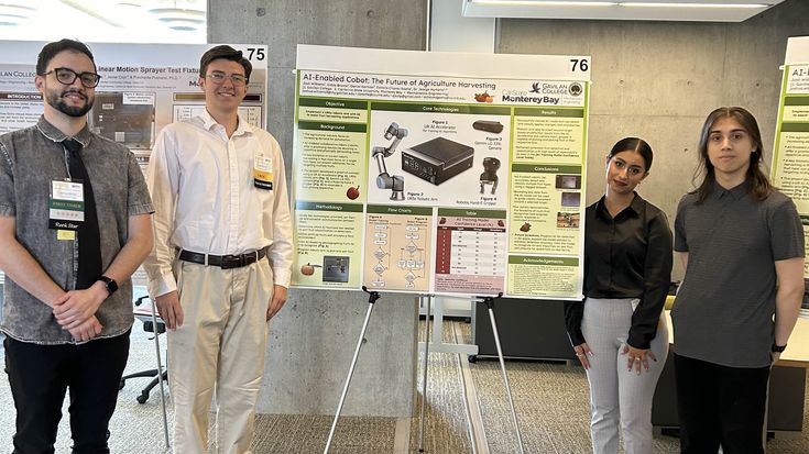 Students Joshua Williams, Cable Bronte, Estrella Chavez Gaeta and Devyn Korman