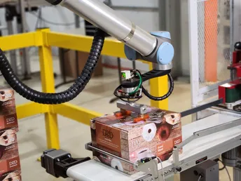 How They Did It: Easy-to-Adapt Cobot Palletizer Keeps the Coffee Flowing
