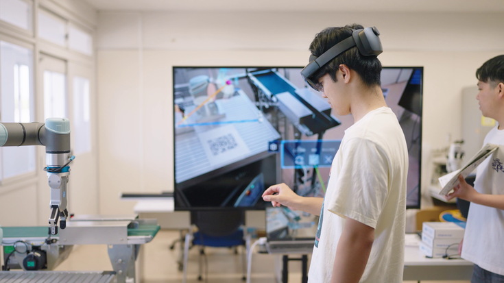 VRヘッドセットを用いたティーチング