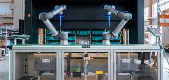 Zwei Cobots bilden den Kern von SINA.