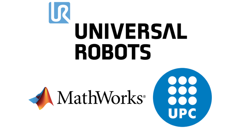Universal Robots, Matlab, and UPC logo collaboration