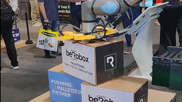 Cobot palletizing application at MODEX2026