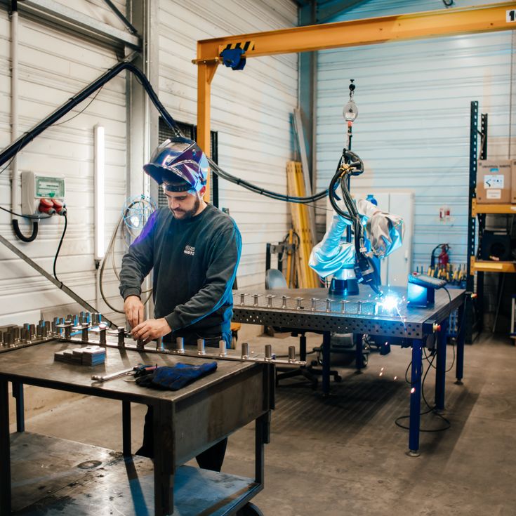 Un autre avantage du cobot Universal Robots est la proximité avec le soudeur qui l’utilise