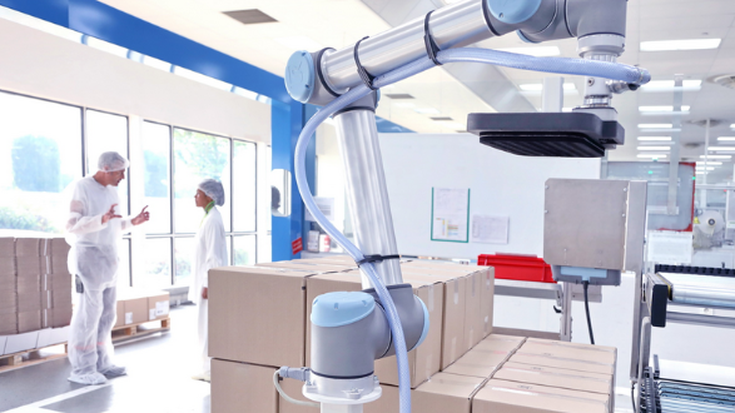 Paletização com cobot