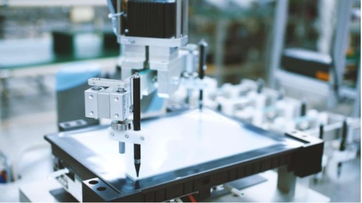 Pekskärmstest med en cobot från Universal Robots.