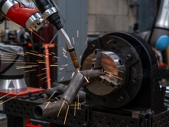 Improve welding throughput with automated part repositioning 