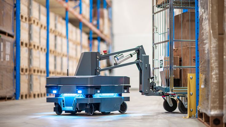 mobile robot with a hook
