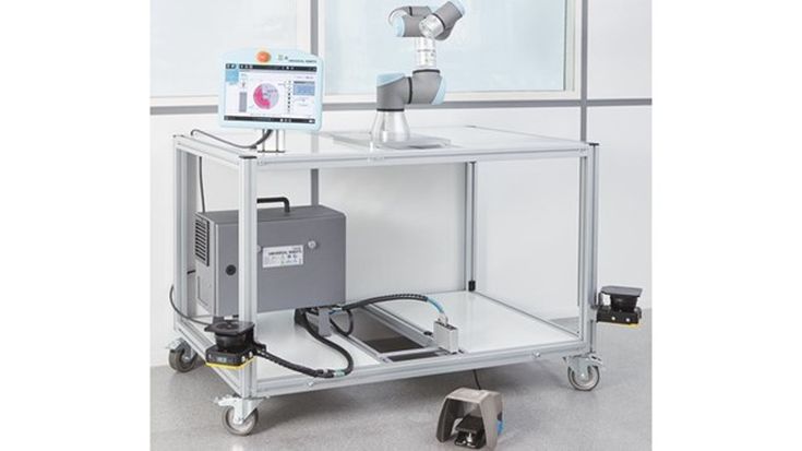 De sensor-intelligence van SICK brengt een Safety System – de sBot Stop URCap – naar het UR+-ecosysteem. Als een operator te dicht bij komt, stopt de sBot Stop de robot automatisch. Ook herstart de sBot Stop de robot automatisch om downtime te verminderen.