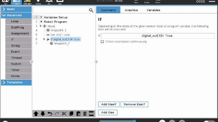 Access generated URScript of a robot program