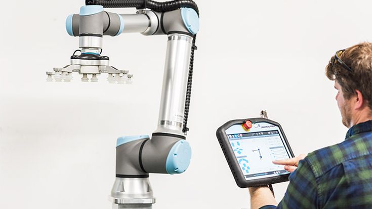 e-シリーズコボットをモジュール式ロボットセルに簡単に組み込み