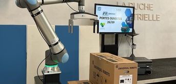 Parmi les applications, la palettisation avec le cobot UR20 