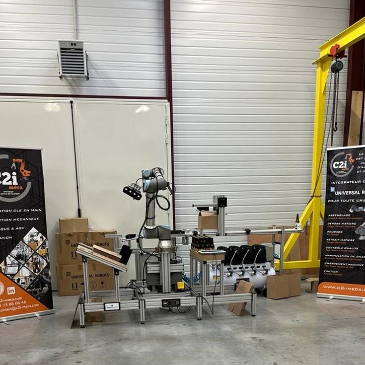 Tout le potentiel des cobots de la gamme e-Series a été exposé chez C2i Méca.