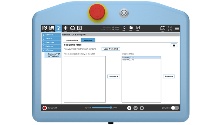 Remote TCP and Toolpath
