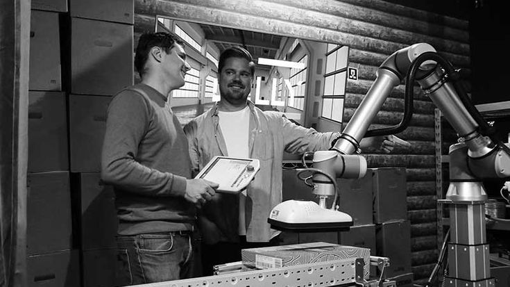 Met een bereik van 1300 mm (51.2") en een laadgewicht van 10 kg (22 lbs) is de UR10-cobot een populaire keuze in palletiseer-applicaties