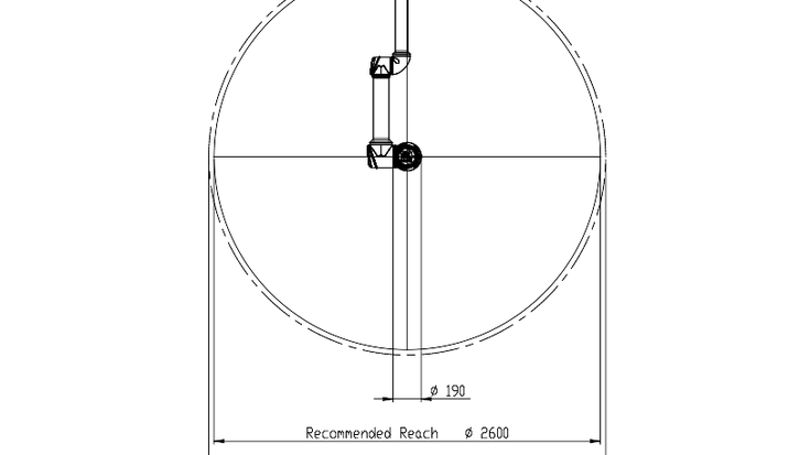 Example of the working area DXF file