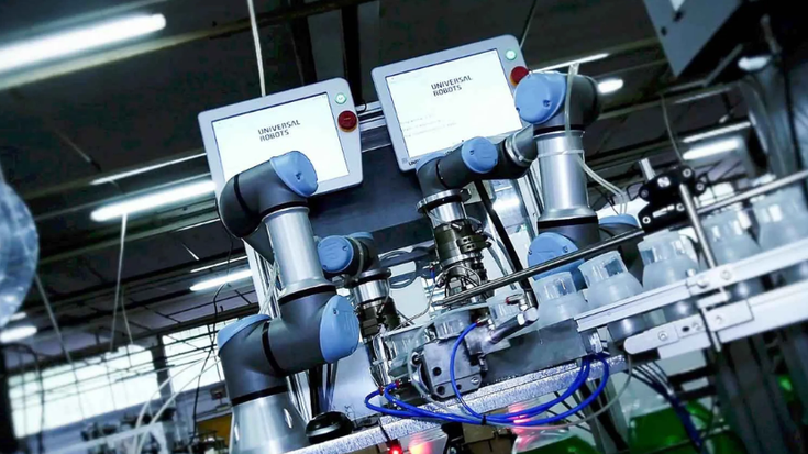 cobots en la industria química farmacéutica