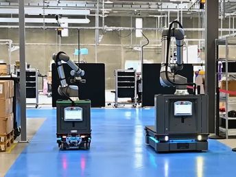 Manipulación flexible con robot colaborativo sobre plataforma móvil.