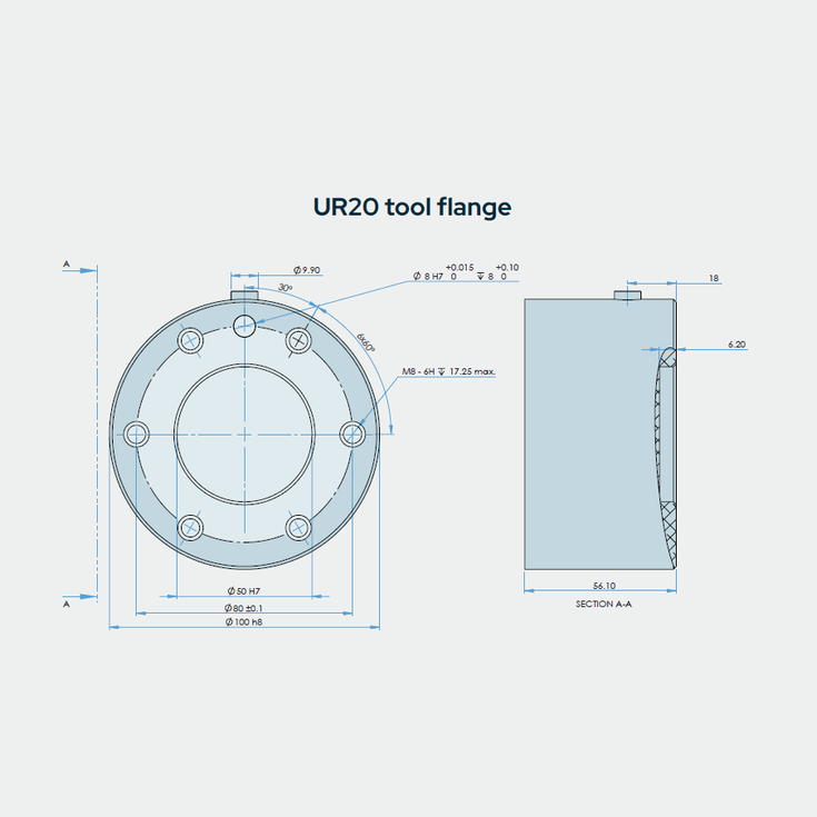 UR20 Tool Flange