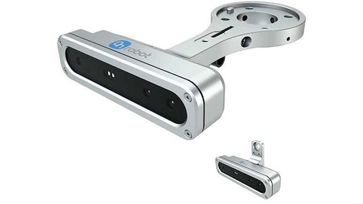 Os "olhos" da OnRobot são um sistema de visão flexível que oferece compatibilidade plug and play com os robôs da Universal Robots.