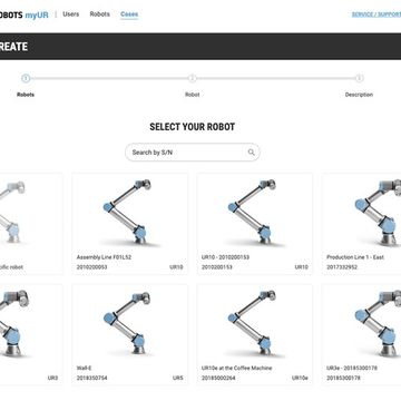 myURを使う事で、ユーザーは全所有ロボットの状況を管理できます。