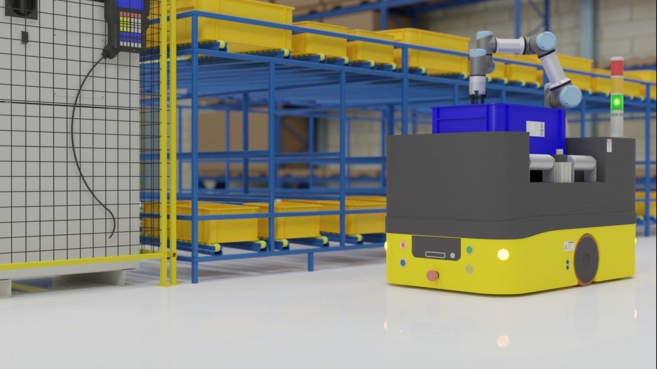 Robot thông minh giúp tự động hóa quá trình sản xuất.