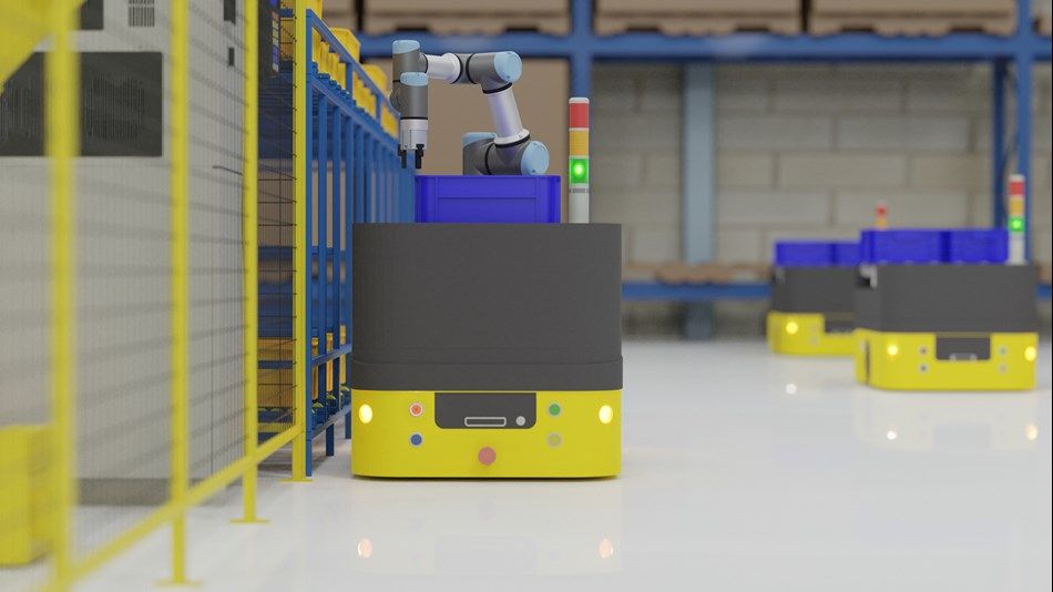 Robot thông minh giúp tự động hóa quá trình sản xuất.