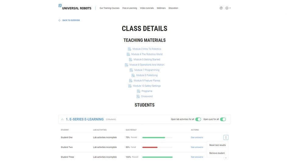 LMS allows teacher and students to access education curriculum and for teachers to track student progress
