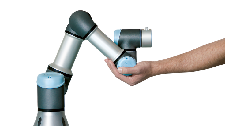 Cobots ermöglichen eine direkte Zusammenarbeit.