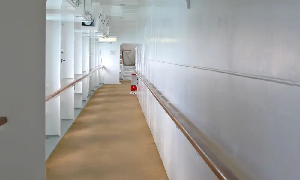 Inside a ship