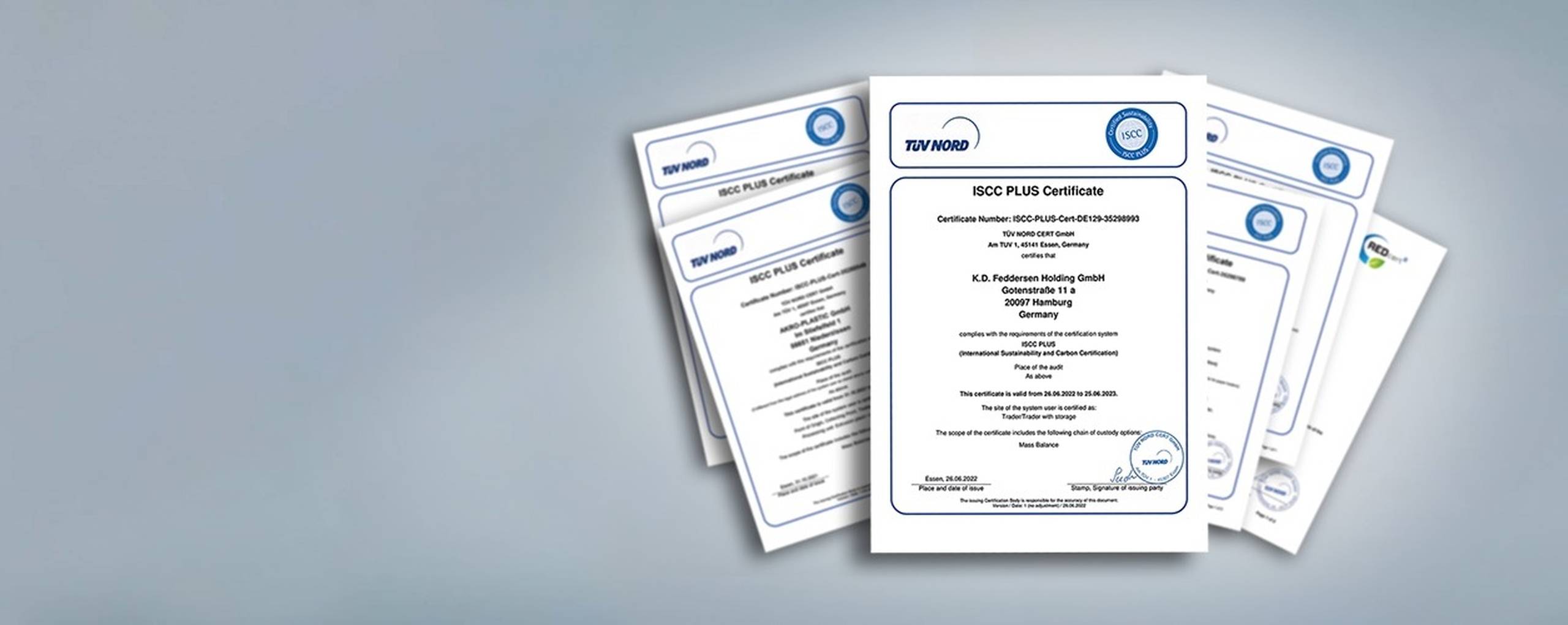 ISCC PLUS certificates