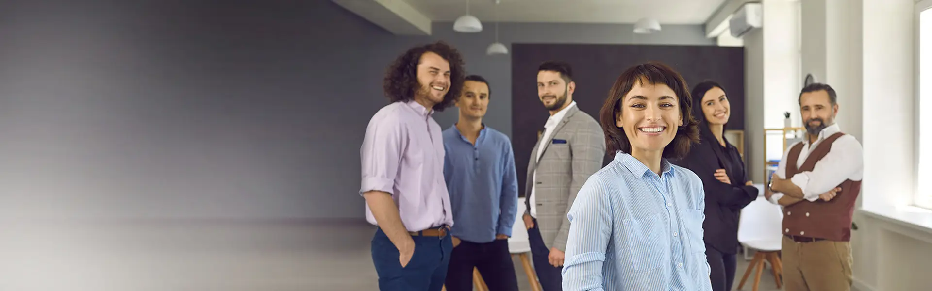 Group of colleagues standing together