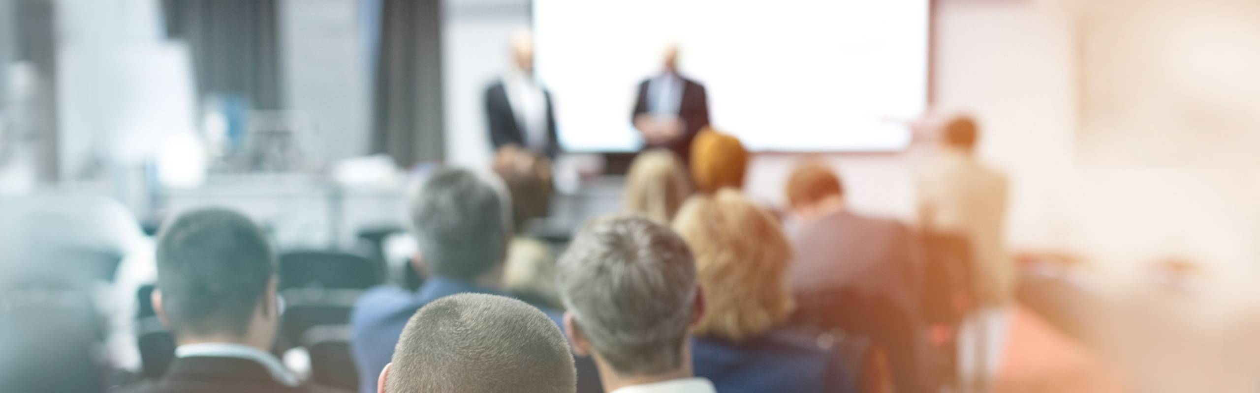 People watching a presentation