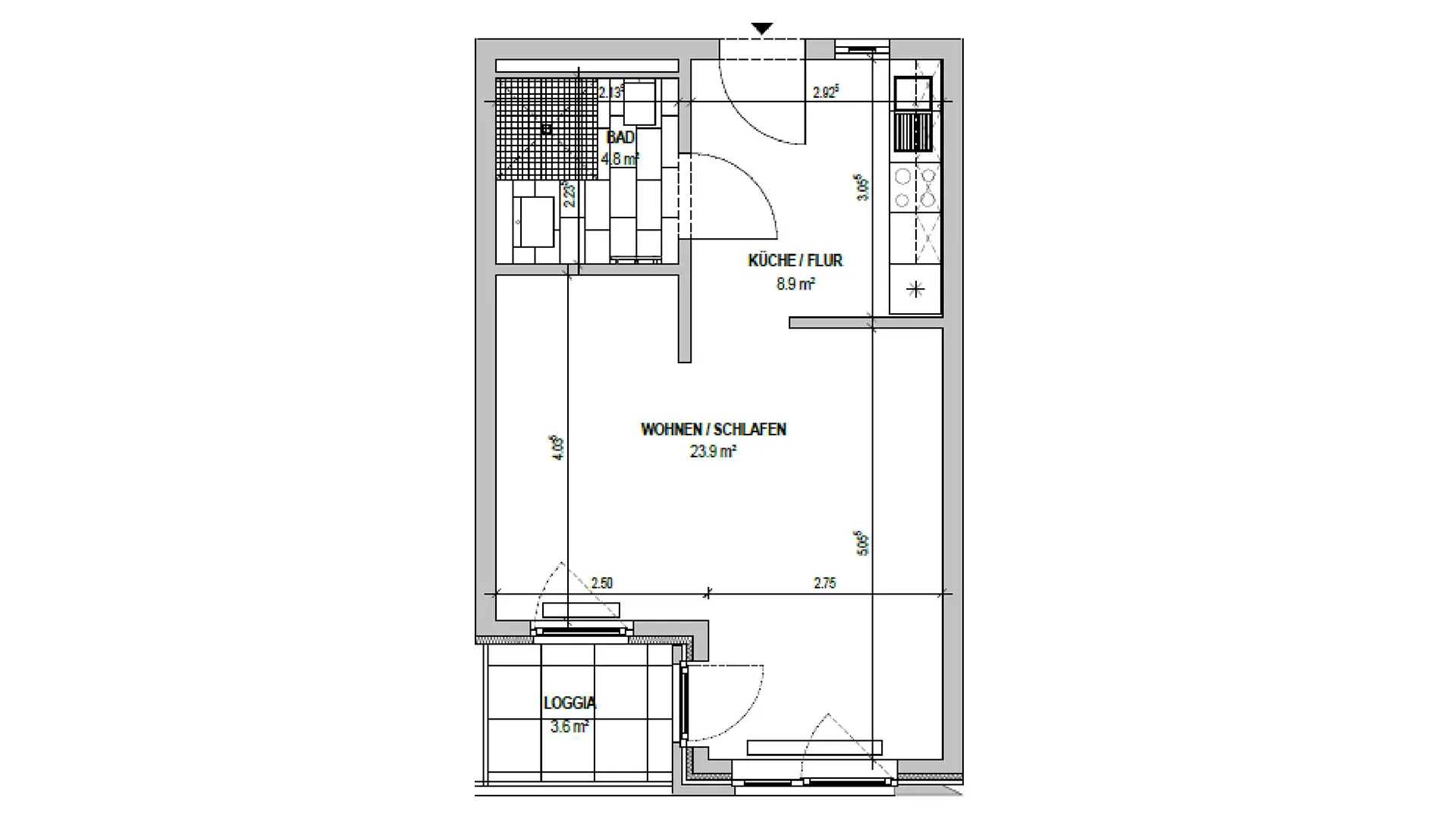 img servicewohnen 1 Zimmer Grundriss