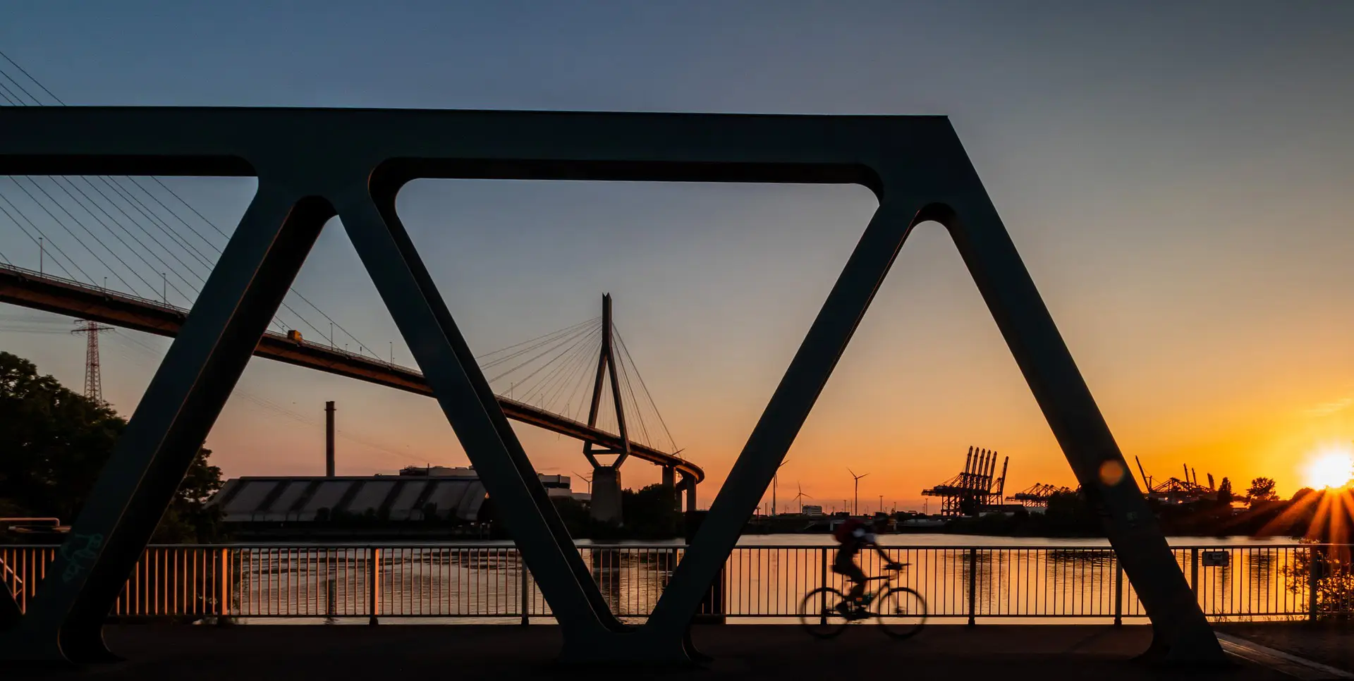 Bride with Biker in the dark.