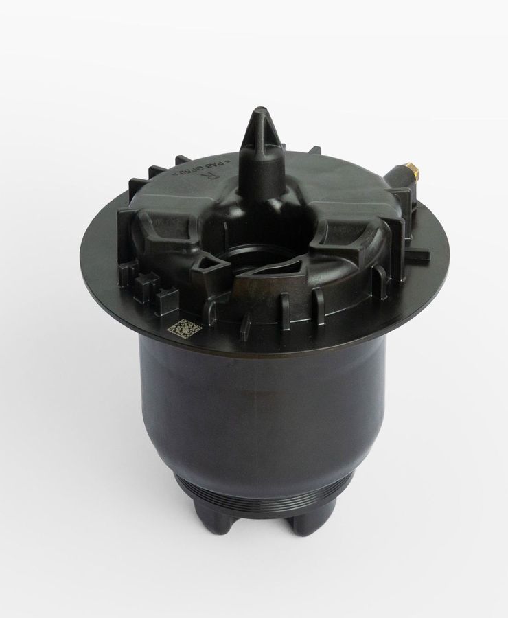 Luftfedertopf aus PA 6 GF50