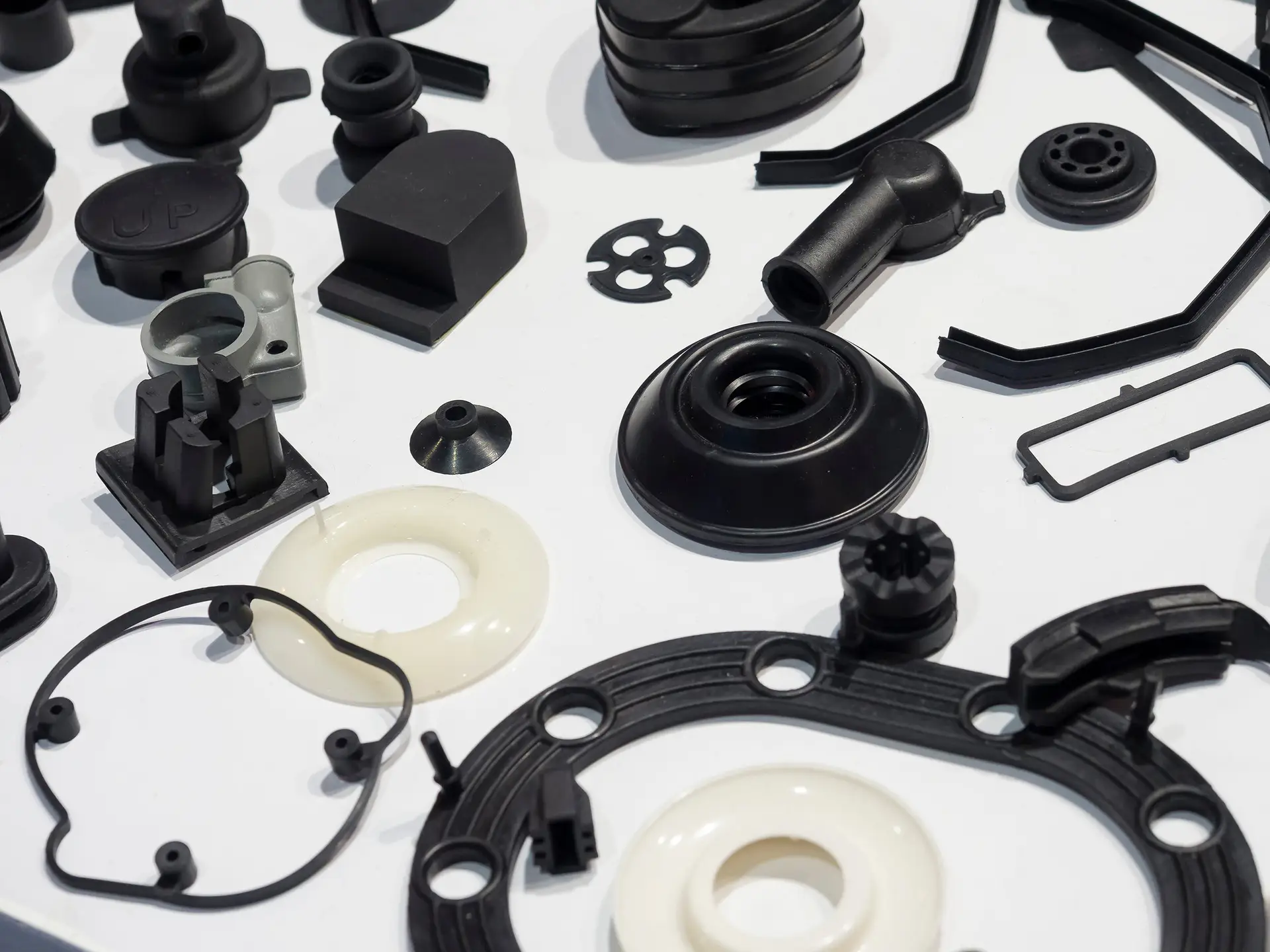 Various components made of plastic