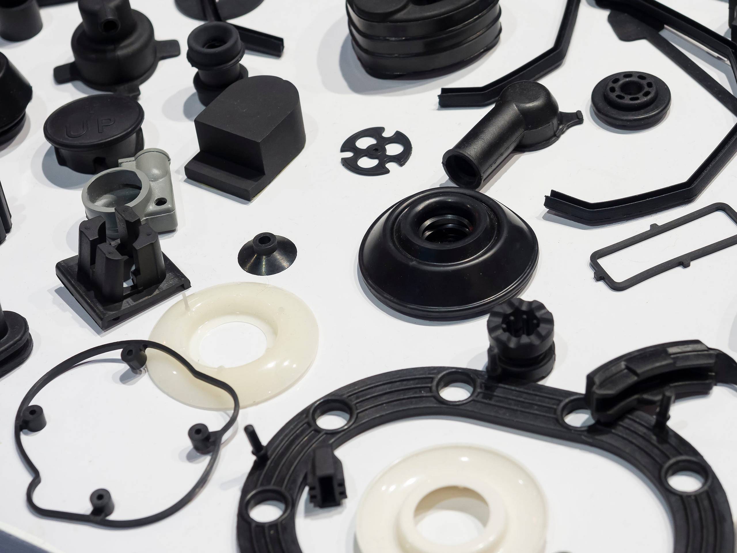 Various components made of plastic