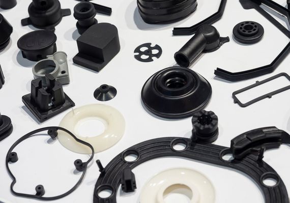 Various components made of plastic