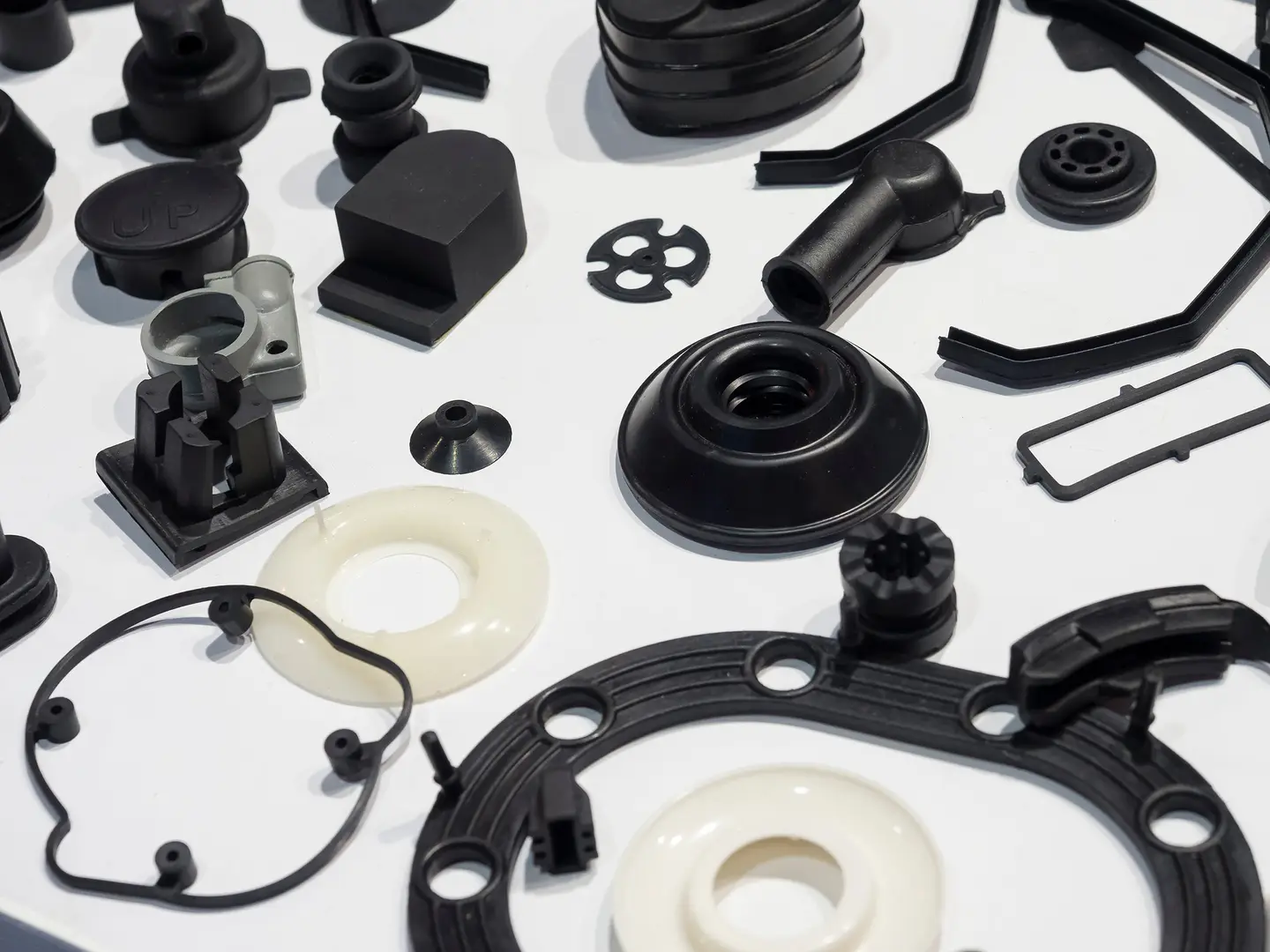 Various components made of plastic