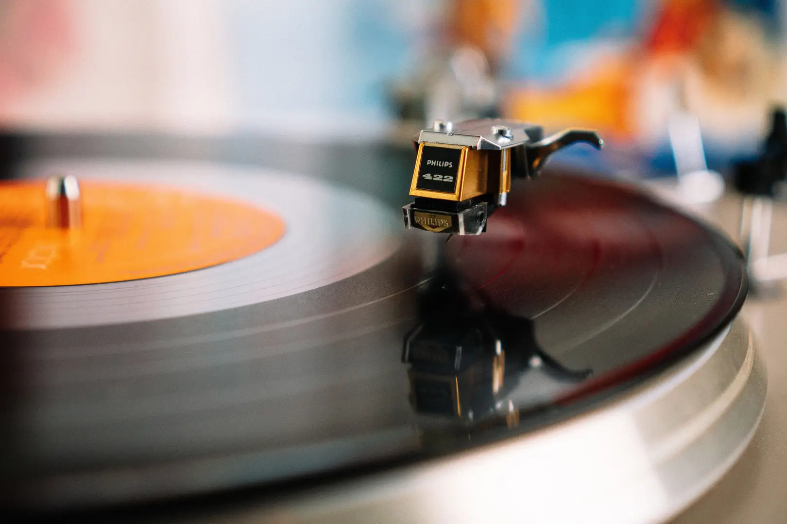 Record player with LP