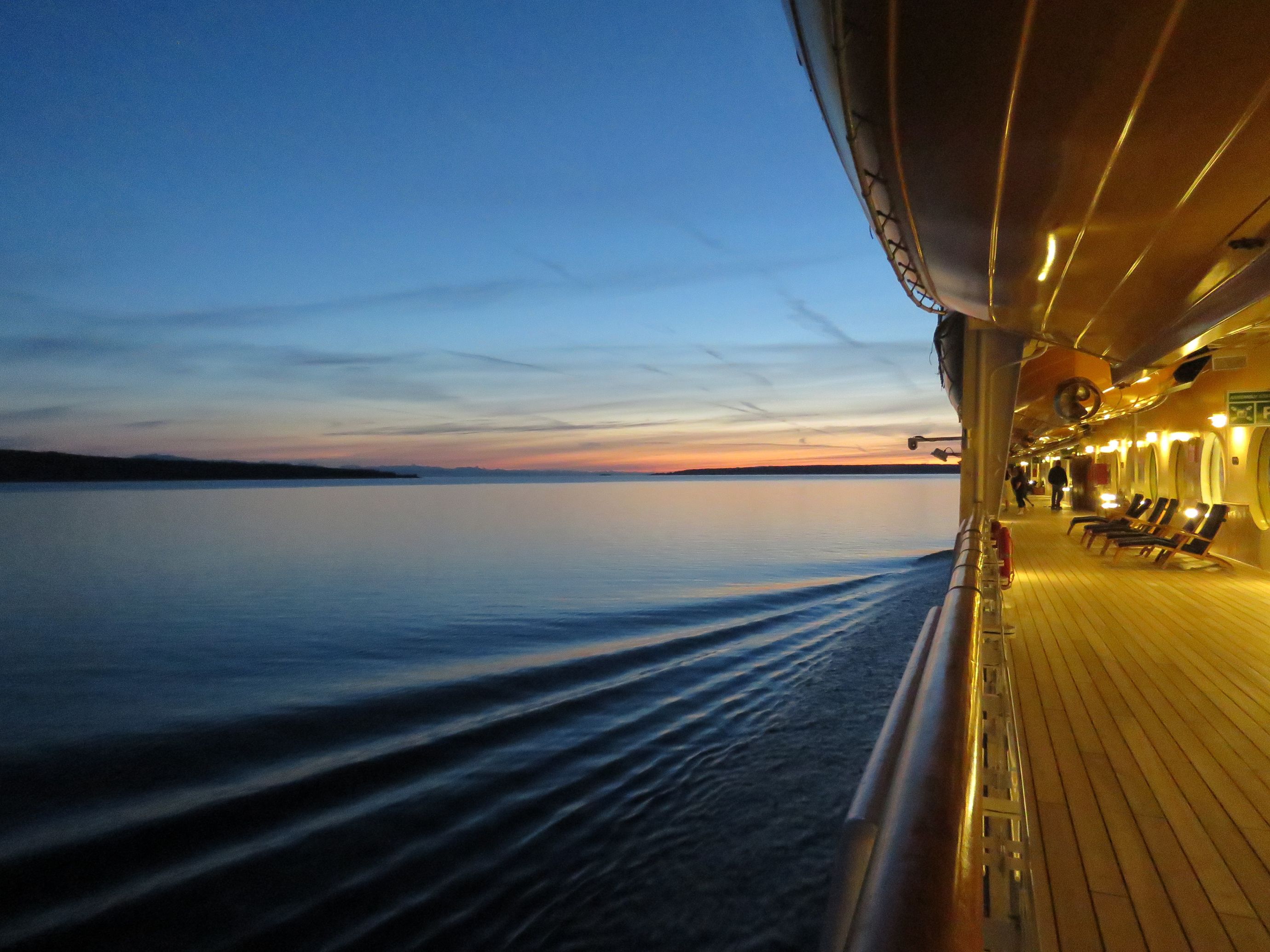 Cruise ship evening