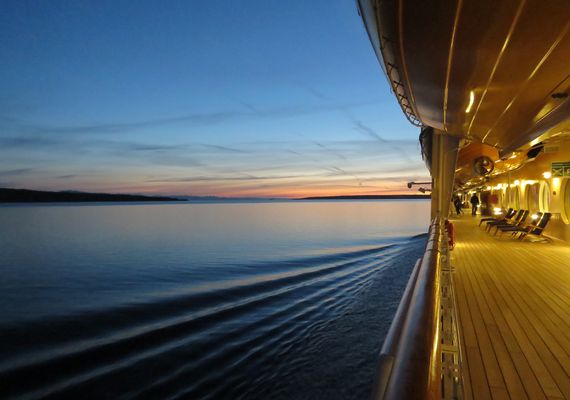 Cruise ship evening