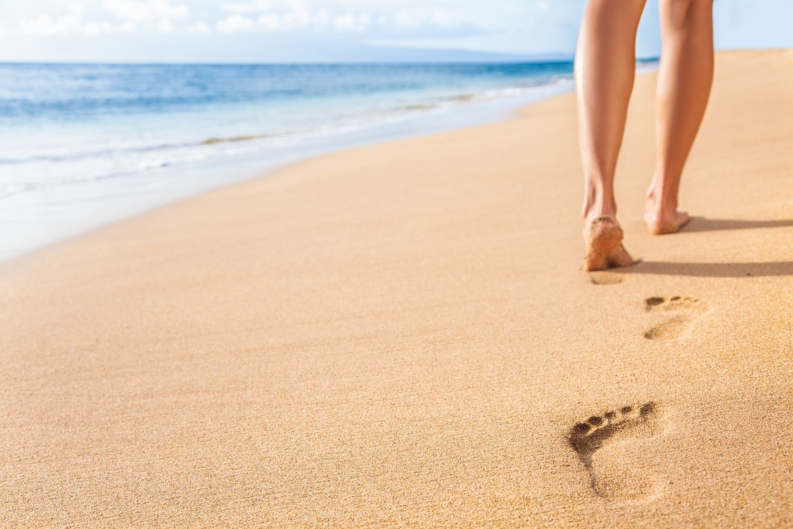Footprints in sand
