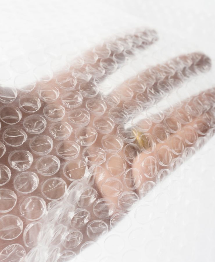 Bubble wrap made from M·VERA® bioplastics
